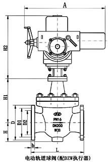 電動軌道球閥(配DZW執(zhí)行器)