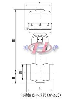 電動偏心半球閥(對夾式)