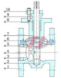 電動偏心半球閥結(jié)構(gòu)圖
