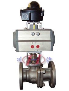 氣動切斷球閥 (配AT氣缸)