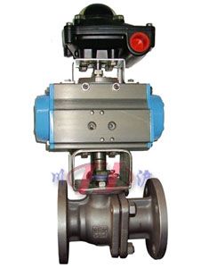 氣動切斷球閥 (配SR氣缸)